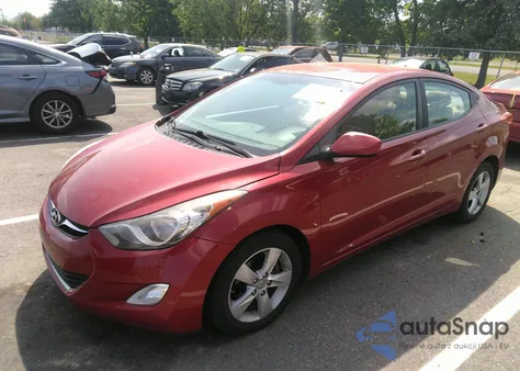 2012 Hyundai Elantra Gls (Ulsan Plant) z USA, uszkodzony, nr VIN KMHDH4AE3CU319896